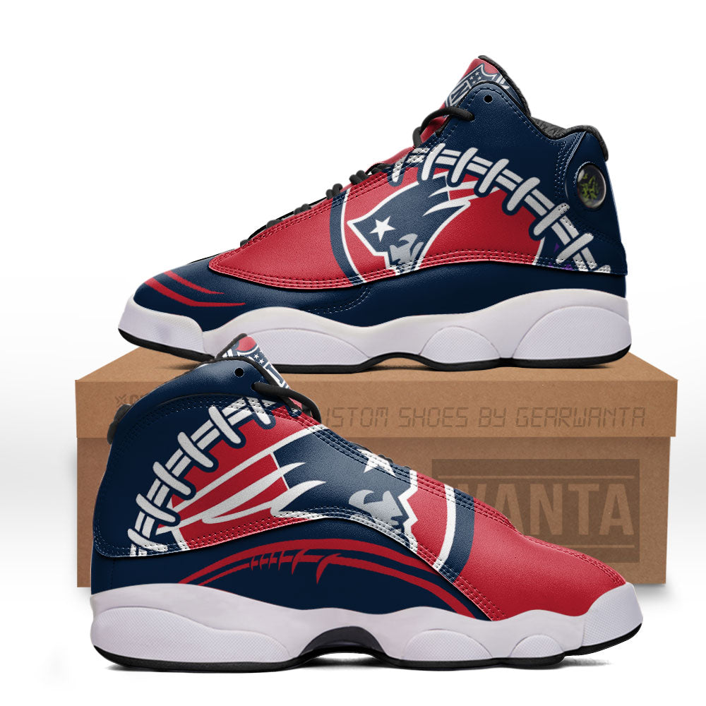 New England Patriots J13 Sneakers Custom Shoes-Gear Wanta