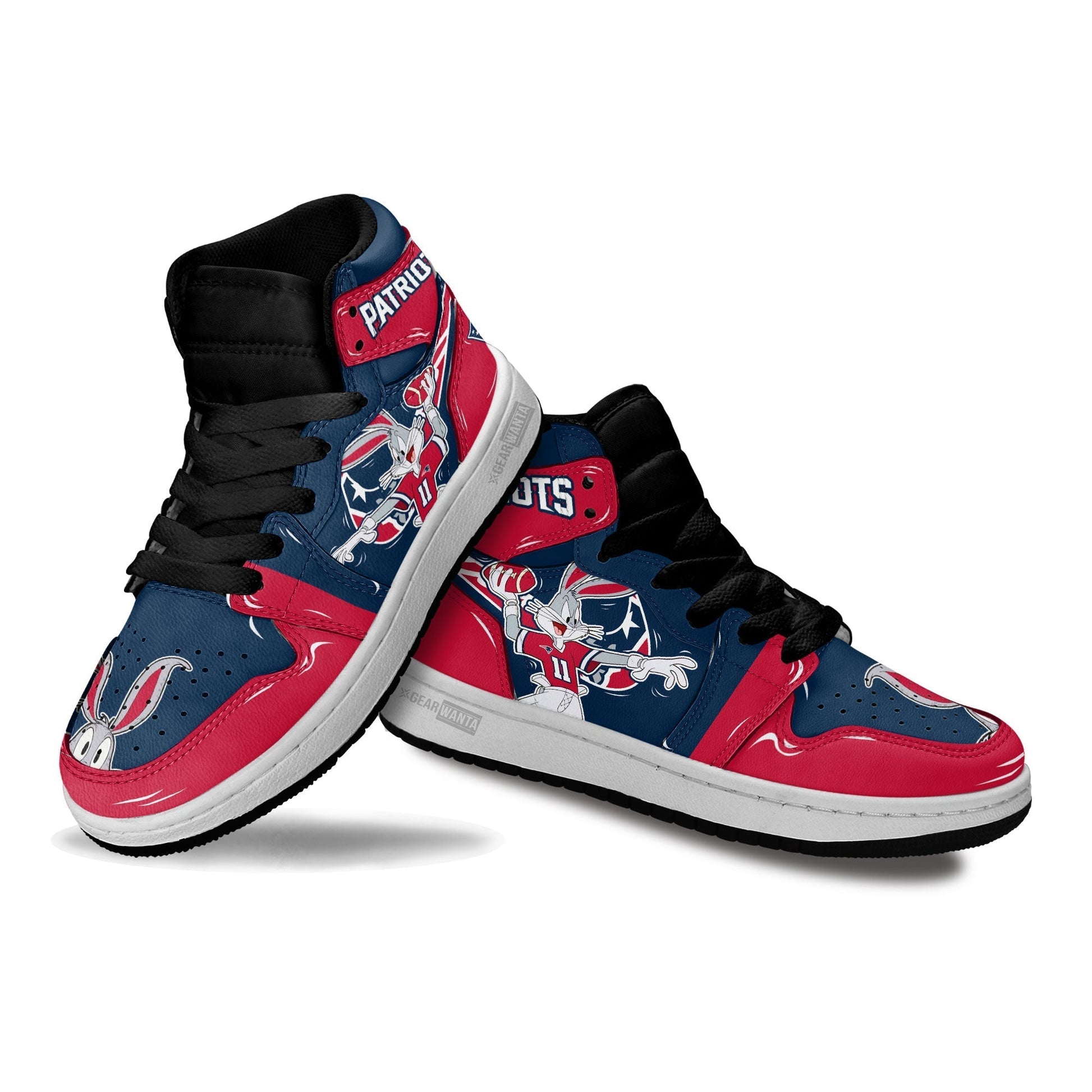 New England Patriots Kid Sneakers Custom-Gear Wanta