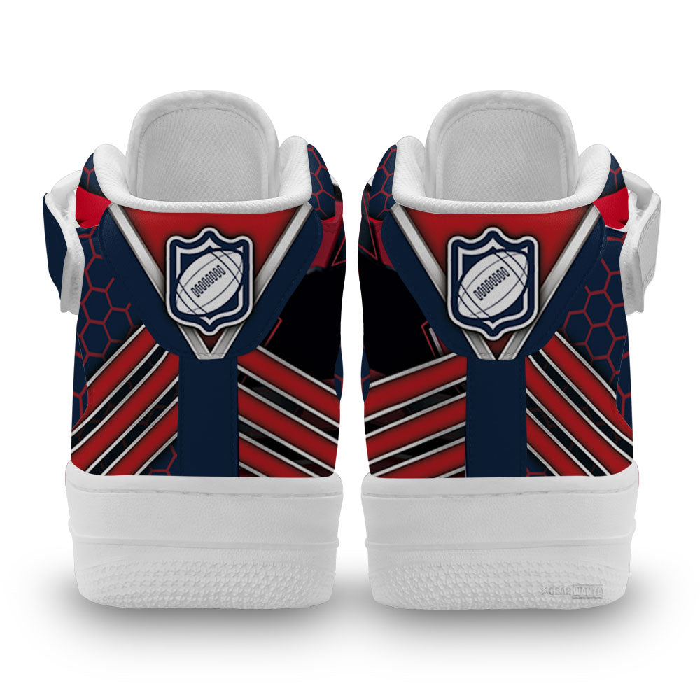 New England Patriots Sneakers Custom Air Mid Shoes For Fans-Gear Wanta