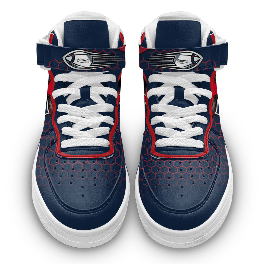 New England Patriots Sneakers Custom Air Mid Shoes For Fans-Gear Wanta