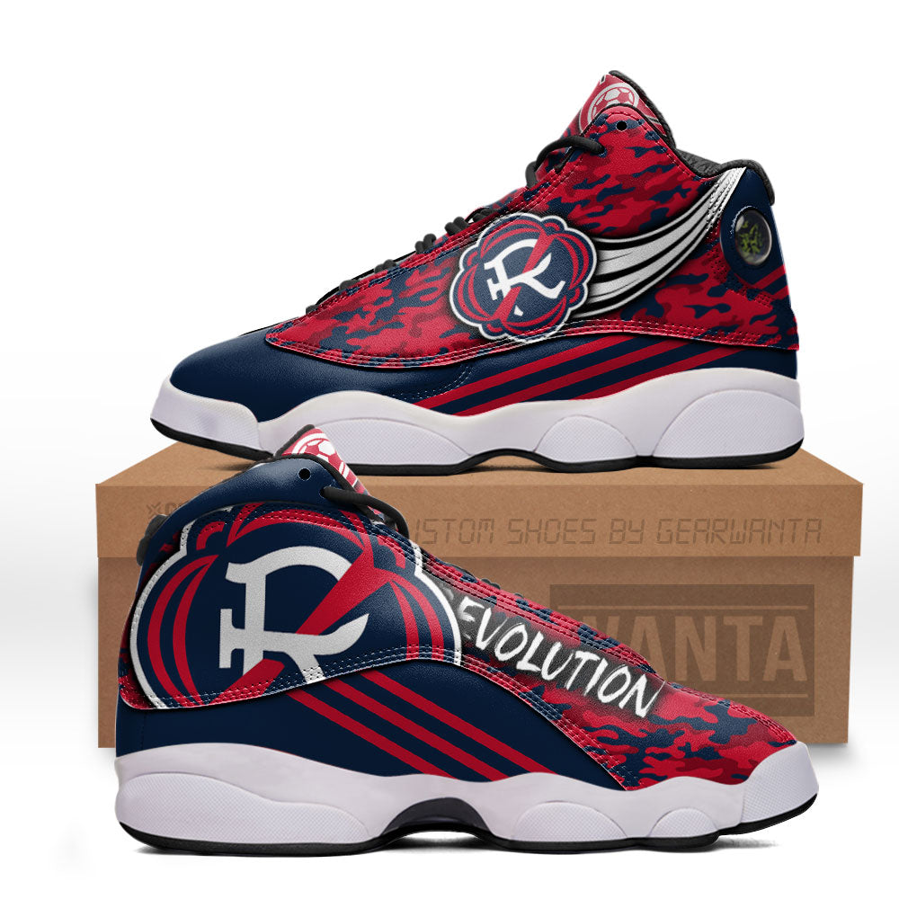 New England Revolution J13 Sneakers Custom Shoes-Gear Wanta