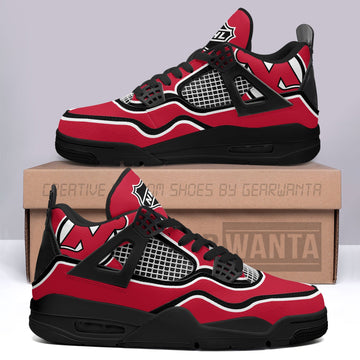 New Jersey Devils Aj4 Sneakers Custom Shoes-Gear Wanta