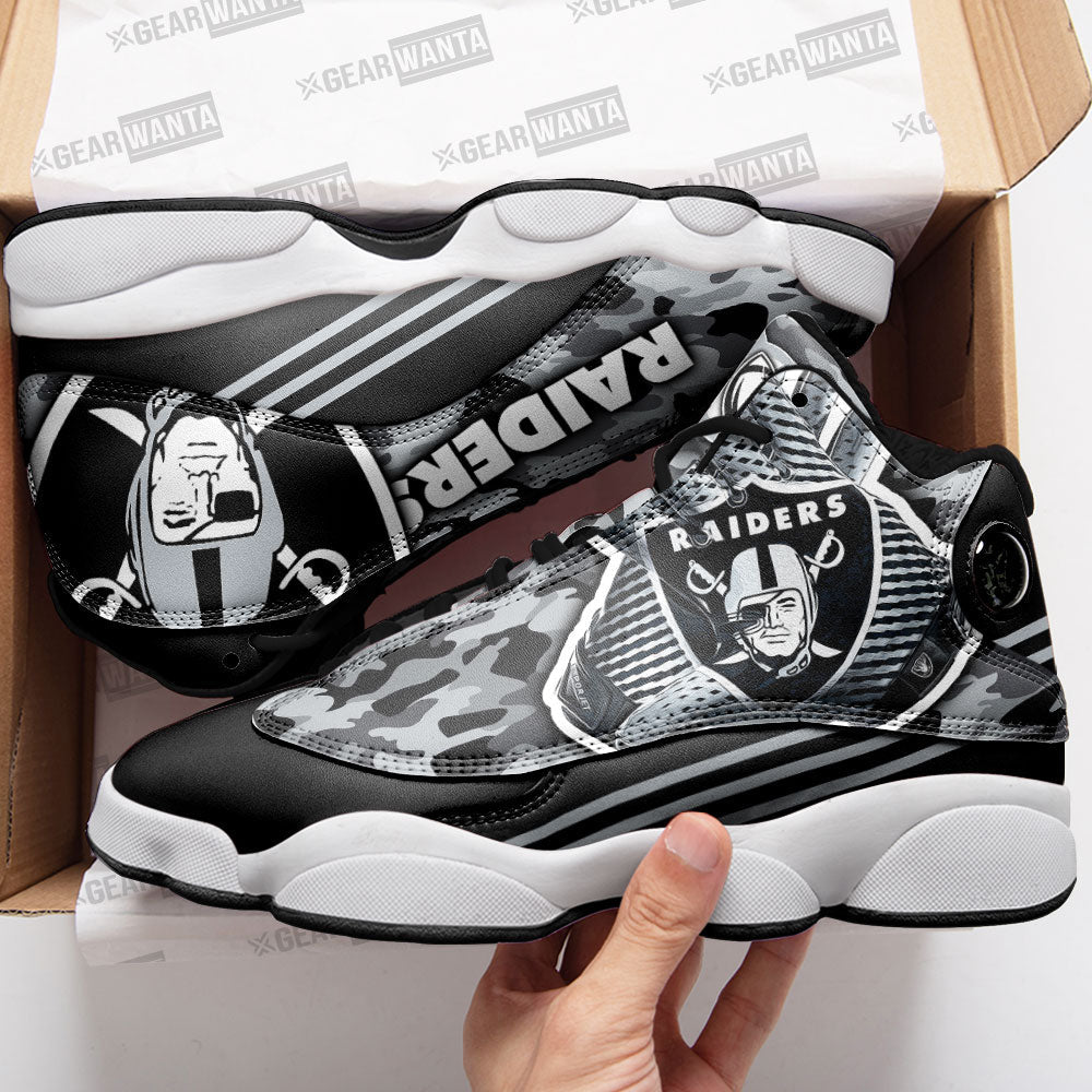 New Oakland Raiders J13 Sneakers Custom Shoes-Gear Wanta