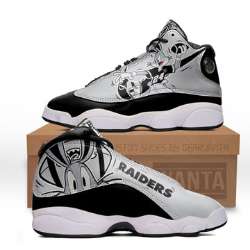 New Oakland Raiders J13 SneakersCustom Shoes-Gear Wanta