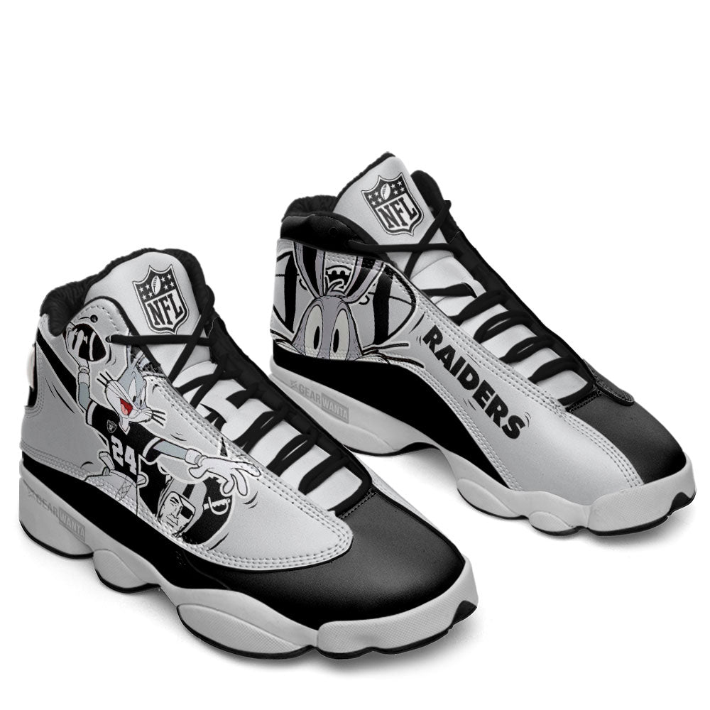 New Oakland Raiders J13 SneakersCustom Shoes-Gear Wanta