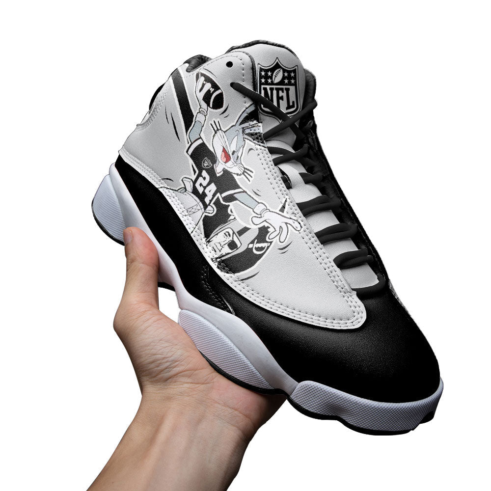 New Oakland Raiders J13 SneakersCustom Shoes-Gear Wanta