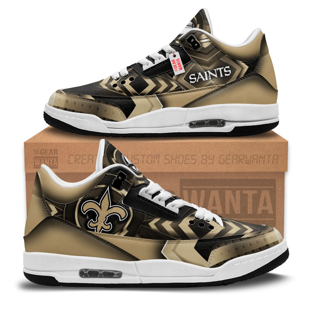 New Orleans Saints J3 Sneakers Custom Shoes-Gear Wanta