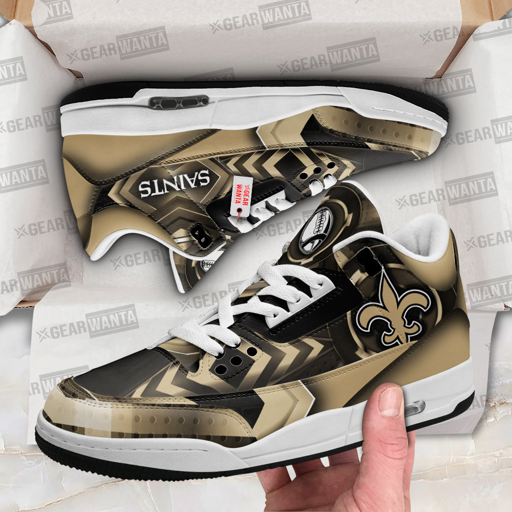 New Orleans Saints J3 Sneakers Custom Shoes-Gear Wanta