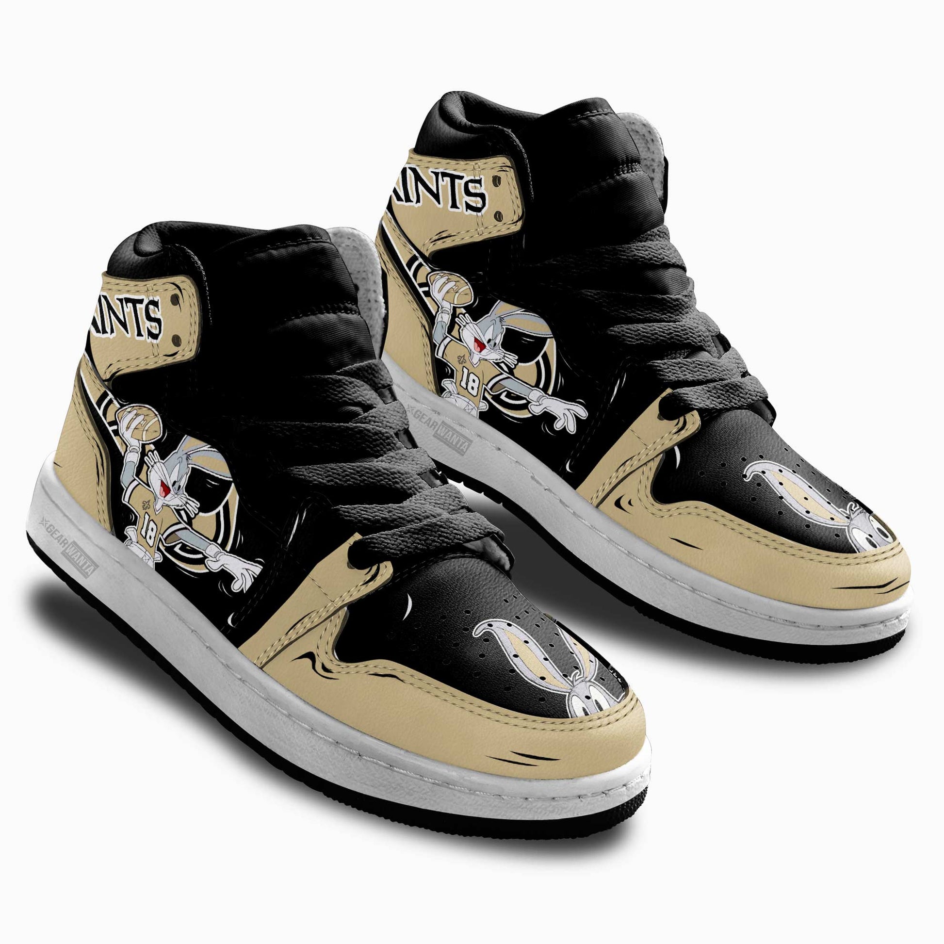 New Orleans Saints Kid Sneakers Custom-Gear Wanta