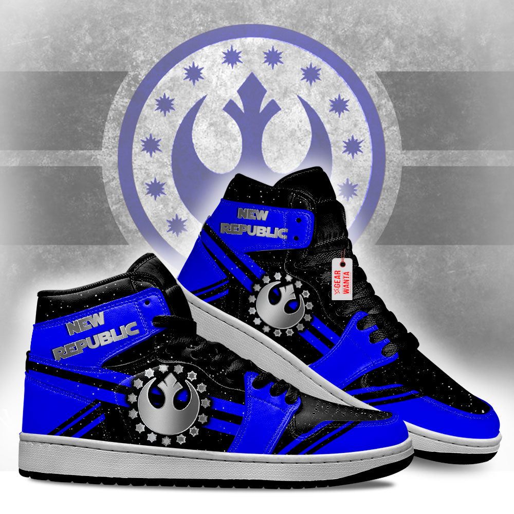 New Republic Star Wars Symbols J1 Shoes Custom For Fans TT20-Gear Wanta