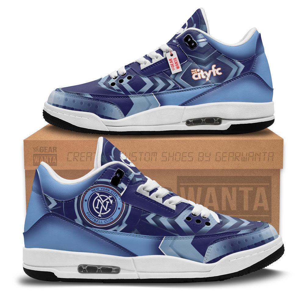 New York City FC J3 Sneakers Custom Shoes-Gear Wanta