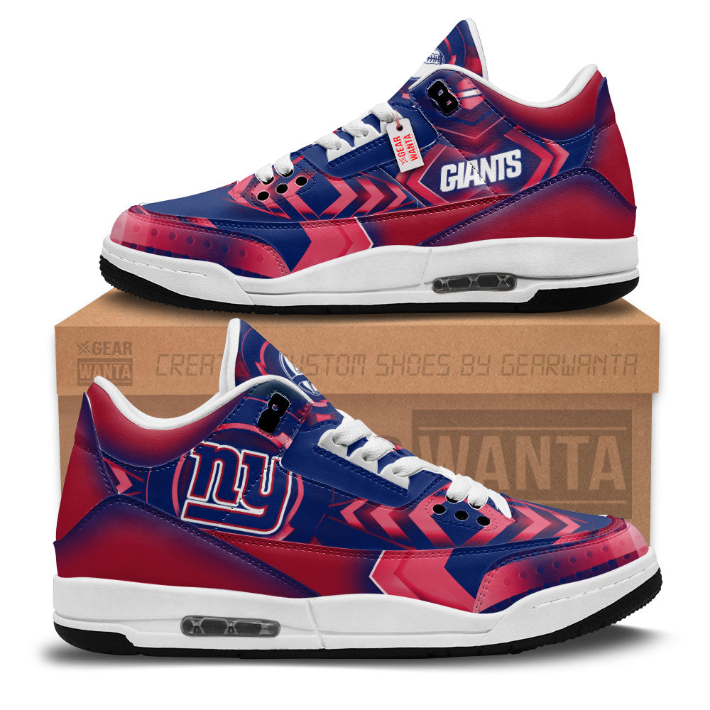 New York Giants J3 Sneakers Custom Shoes-Gear Wanta