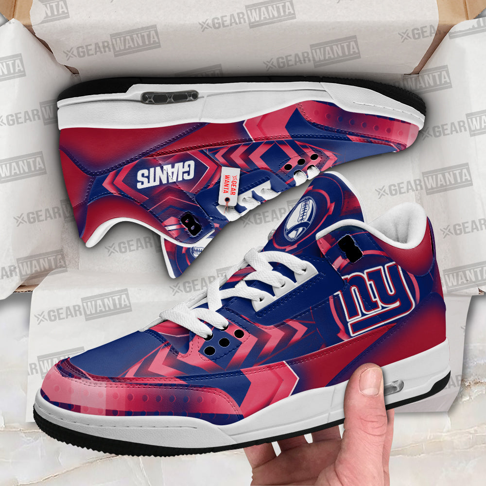 New York Giants J3 Sneakers Custom Shoes-Gear Wanta