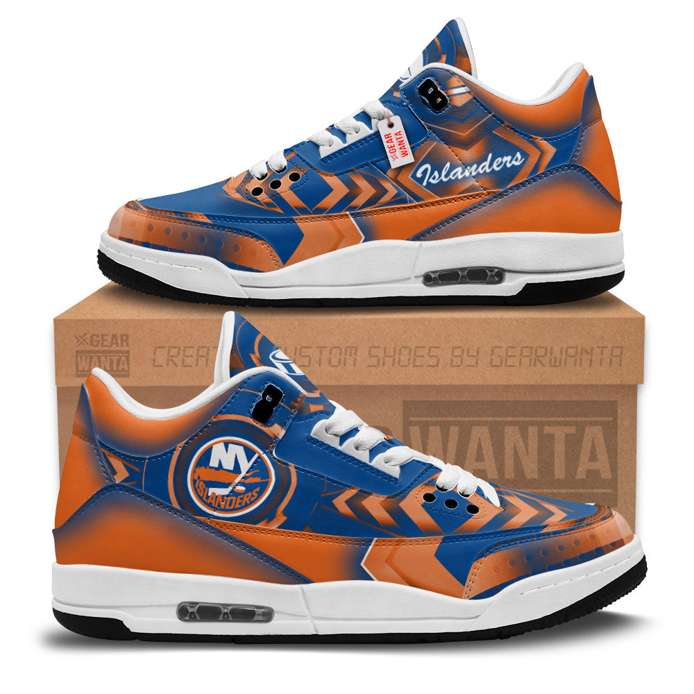 New York Islanders J3 Sneakers Custom Shoes-Gear Wanta