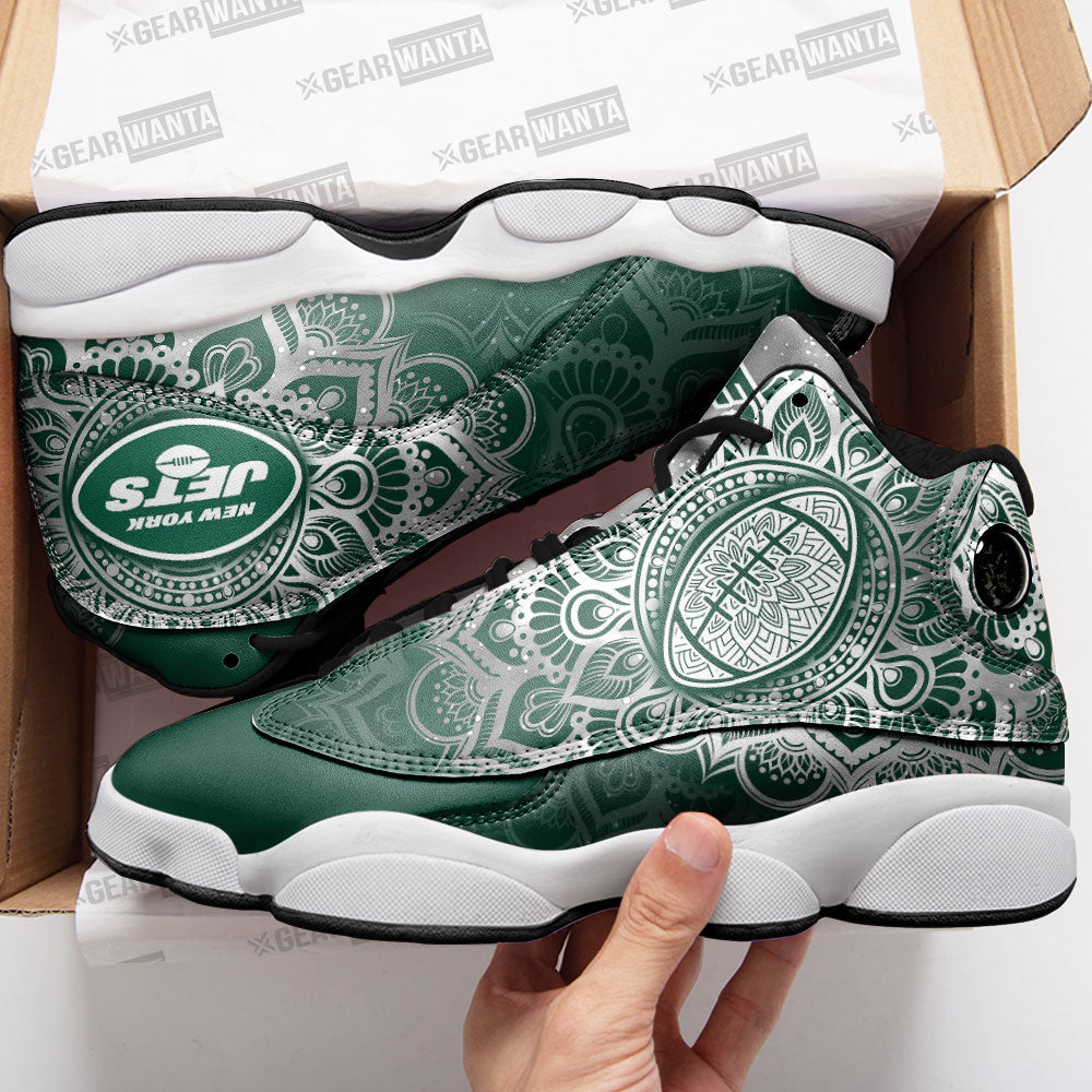 New York Jets J13 Sneakers Custom Shoes-Gear Wanta