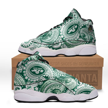 New York Jets J13 Sneakers Custom Shoes-Gear Wanta