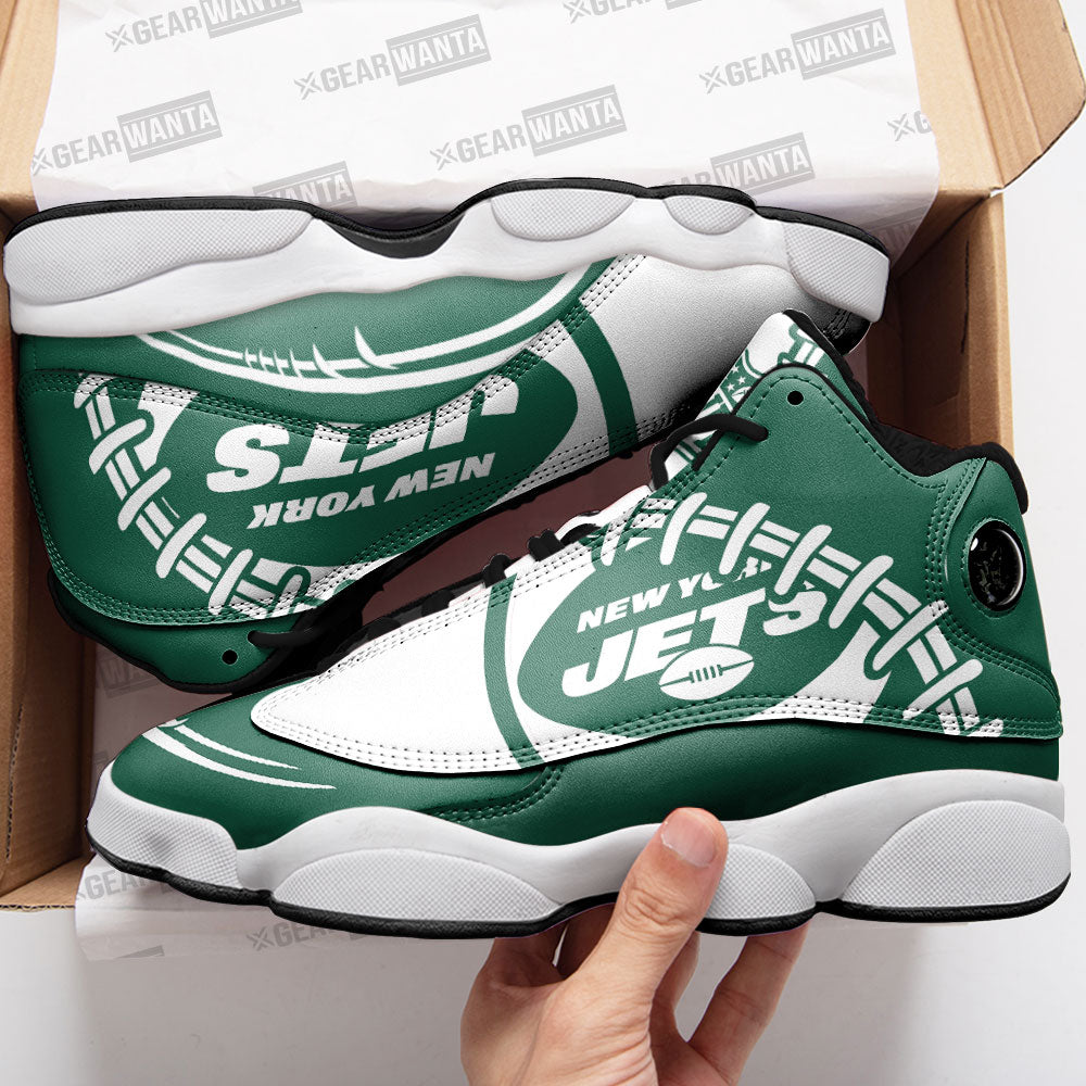 New York Jets J13 Sneakers Custom Shoes-Gear Wanta