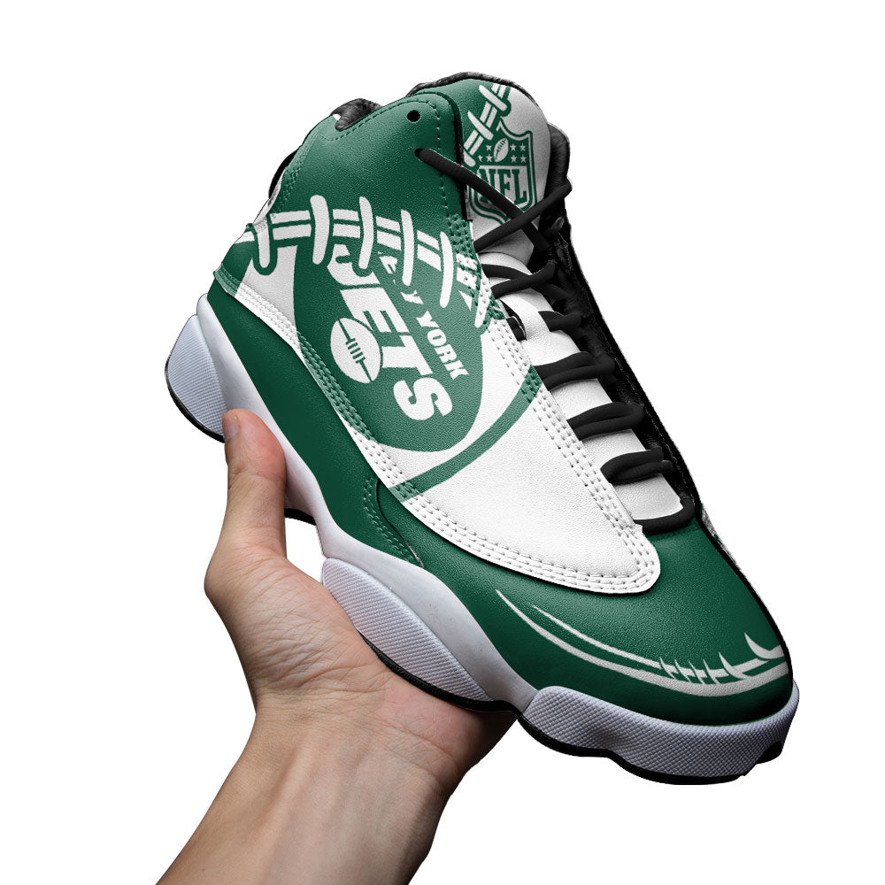 New York Jets J13 Sneakers Custom Shoes-Gear Wanta