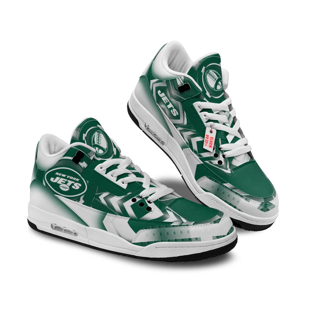 New York Jets J3 Sneakers Custom Shoes-Gear Wanta