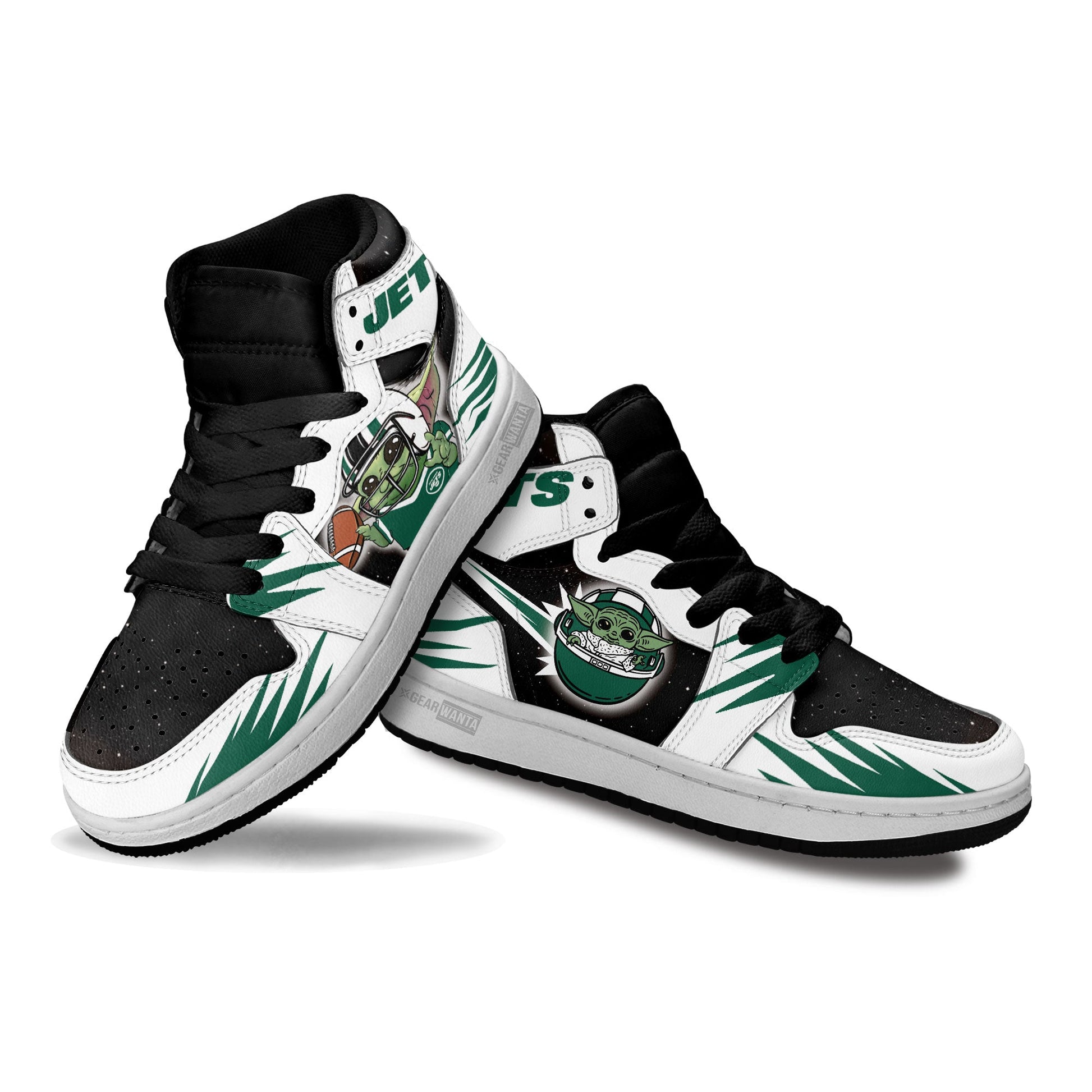 New York Jets Kid Sneakers Custom For Kids-Gear Wanta