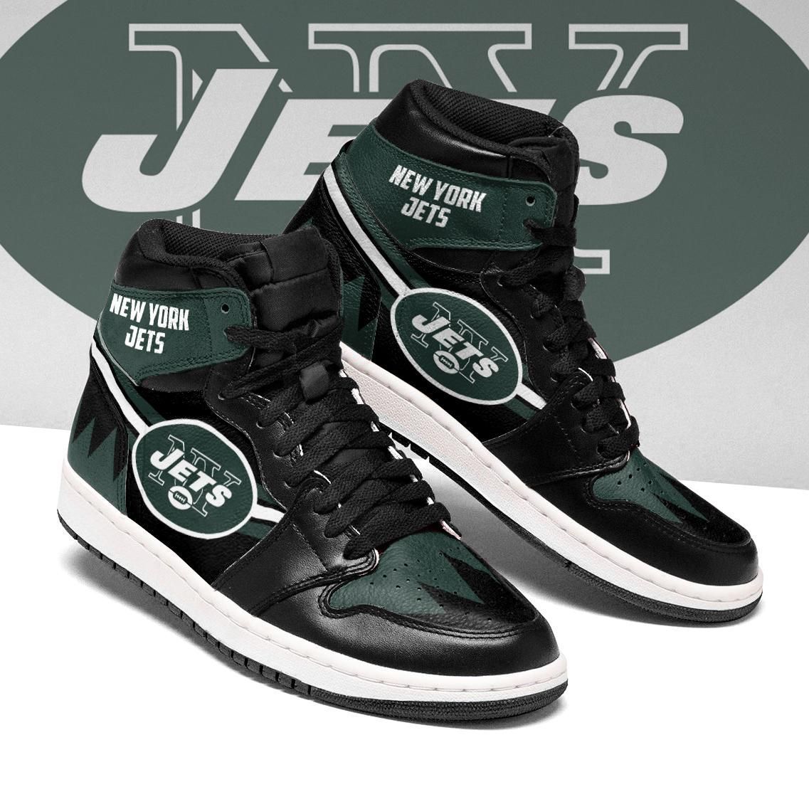 New York Jets Team Aj1 Sneakers Custom H-Gear Wanta