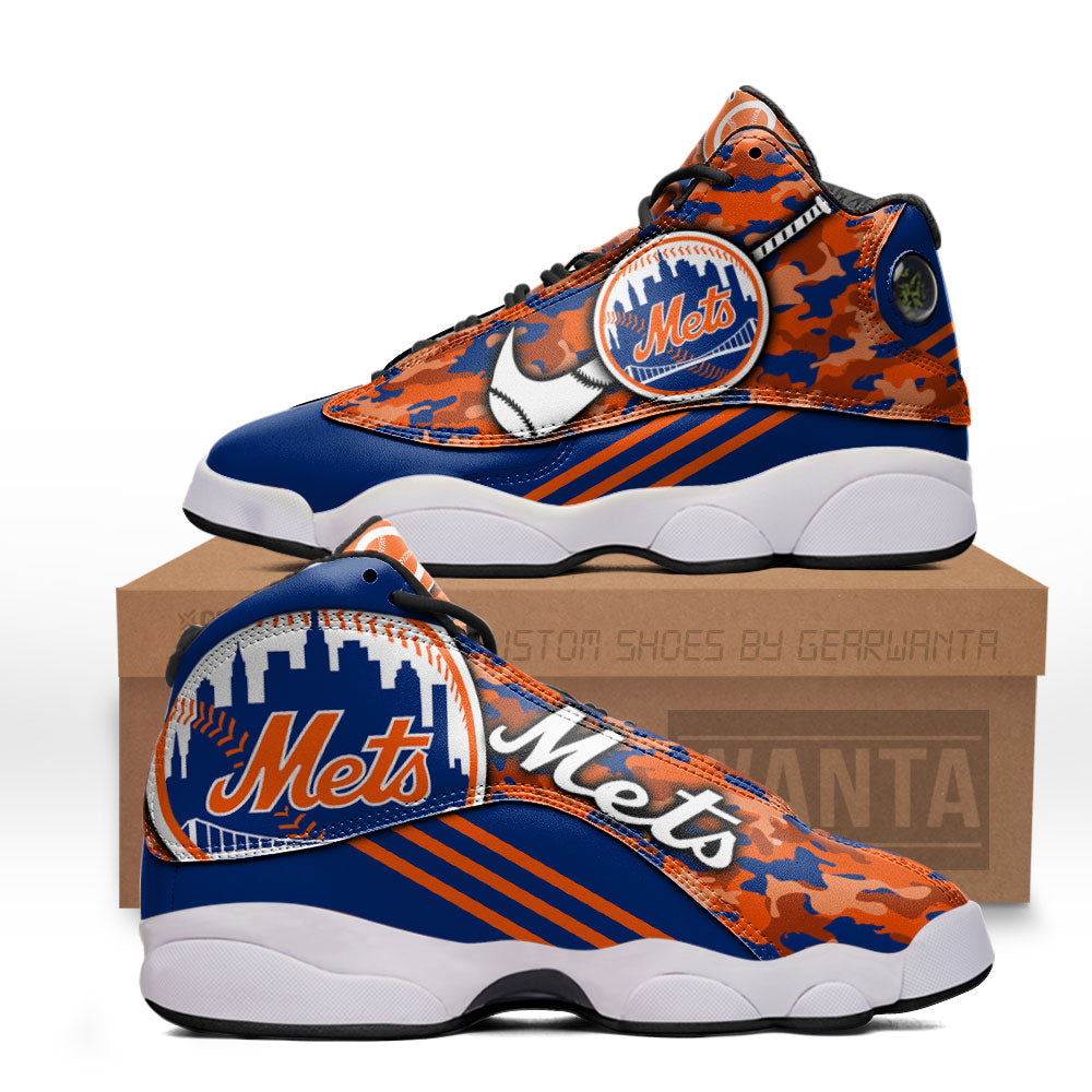 New York Mets J13 Sneakers Custom Shoes-Gear Wanta