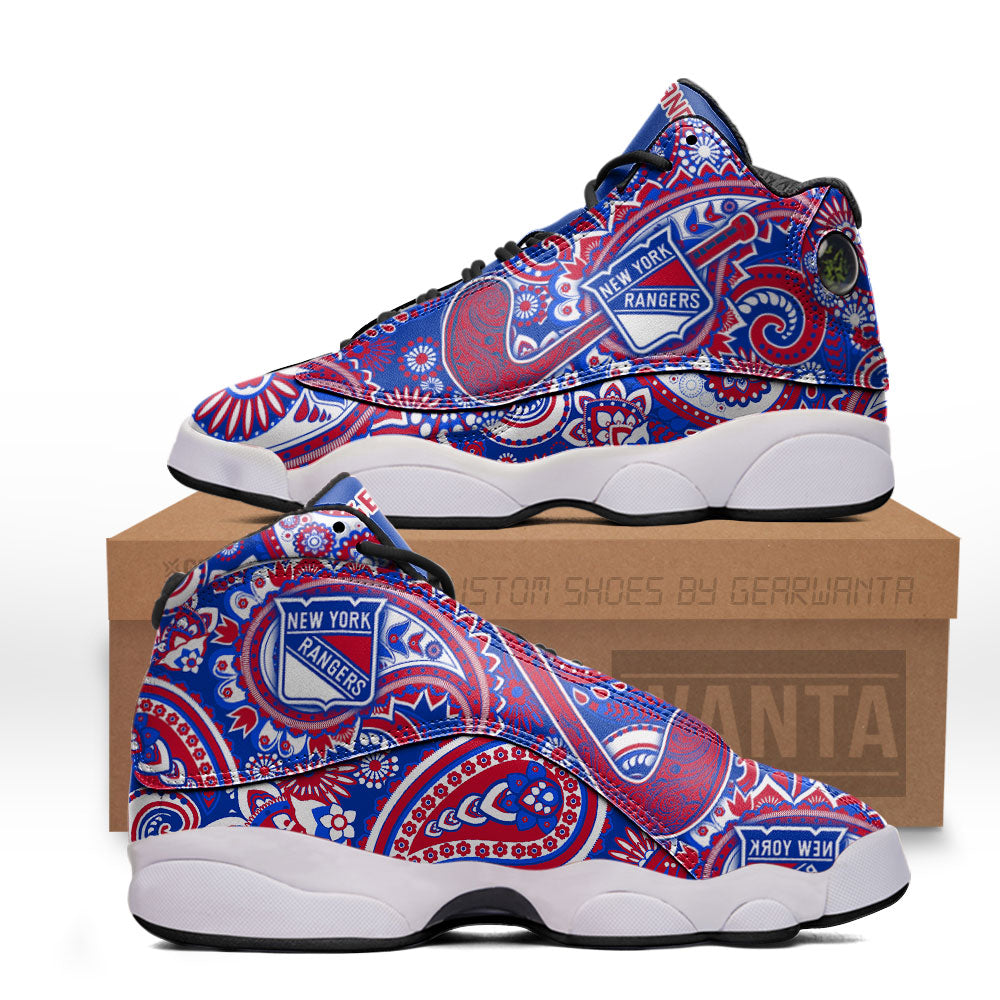 New York Rangers J13 Sneakers Custom Shoes-Gear Wanta
