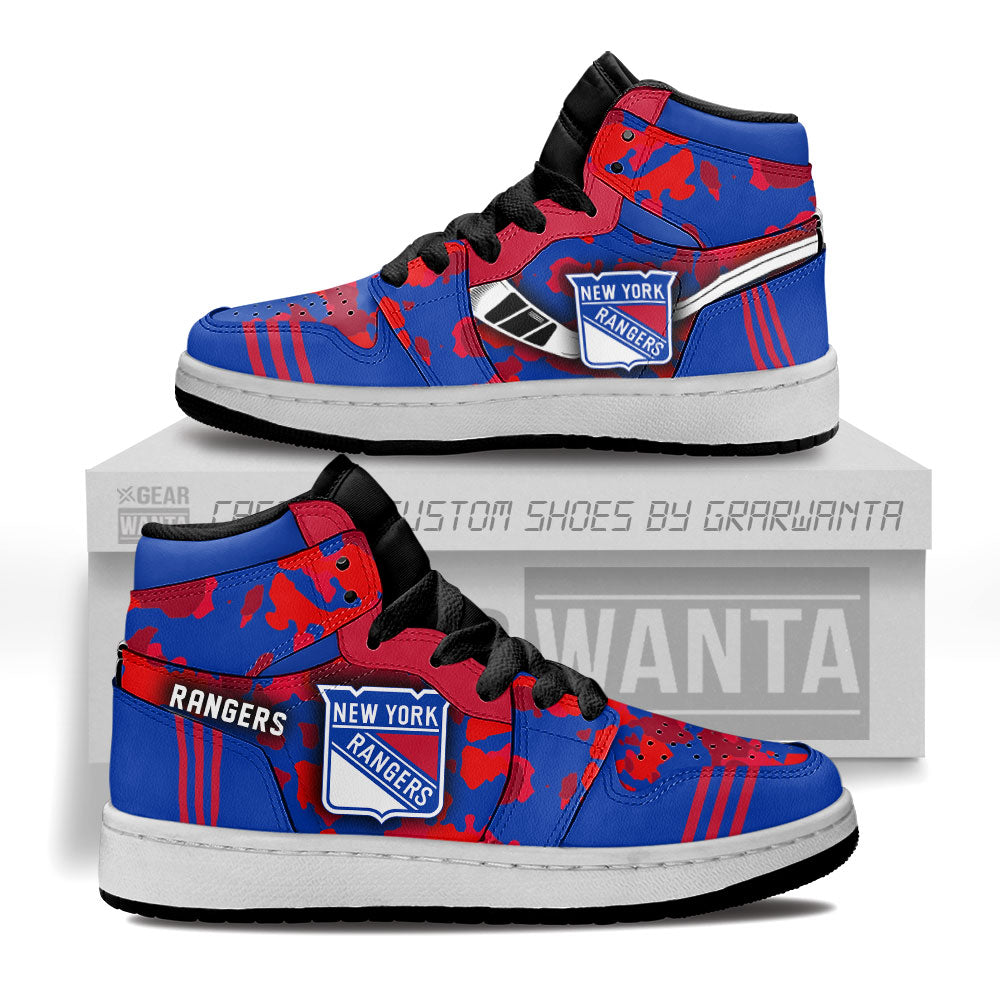 New York Rangers Kid J1s Sneakers Collection - Gearwanta.com