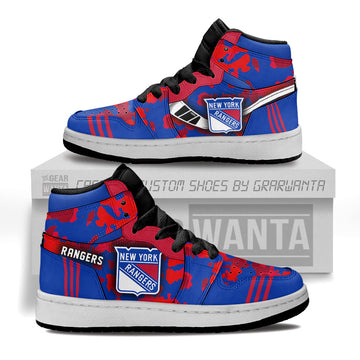 New York Rangers Kid J1s Sneakers Collection - Gearwanta.com