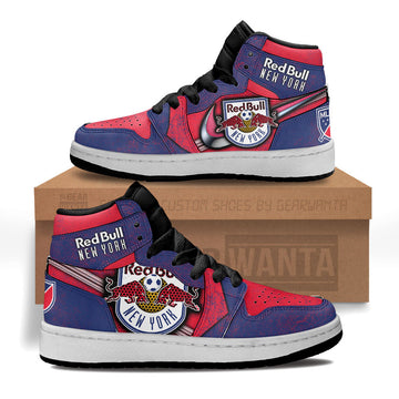 New York Red Bulls Kid J1 Sneakers Custom Shoes For Kids-Gear Wanta