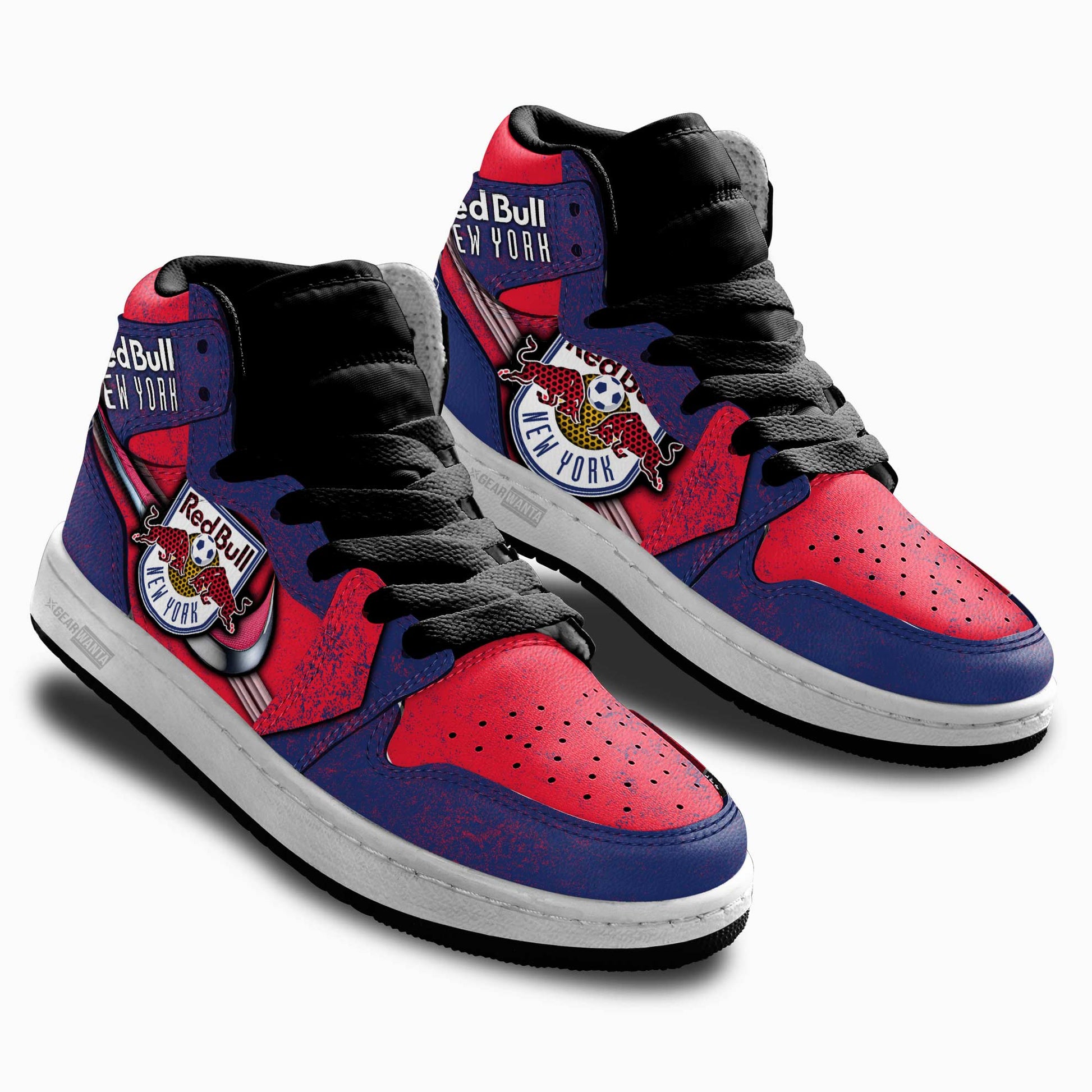 New York Red Bulls Kid J1 Sneakers Custom Shoes For Kids-Gear Wanta