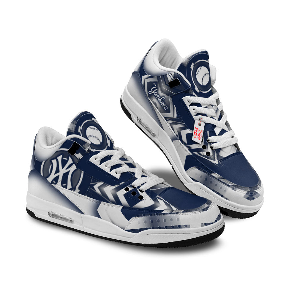 New York Yankees J3 Sneakers Custom Shoes-Gear Wanta