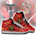 Ninja Red Ranger Mighty Morphin J1 Shoes Custom Sneakers TT12-Gear Wanta