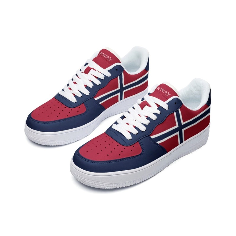 Norway Flag Air Force Shoes Custom Country