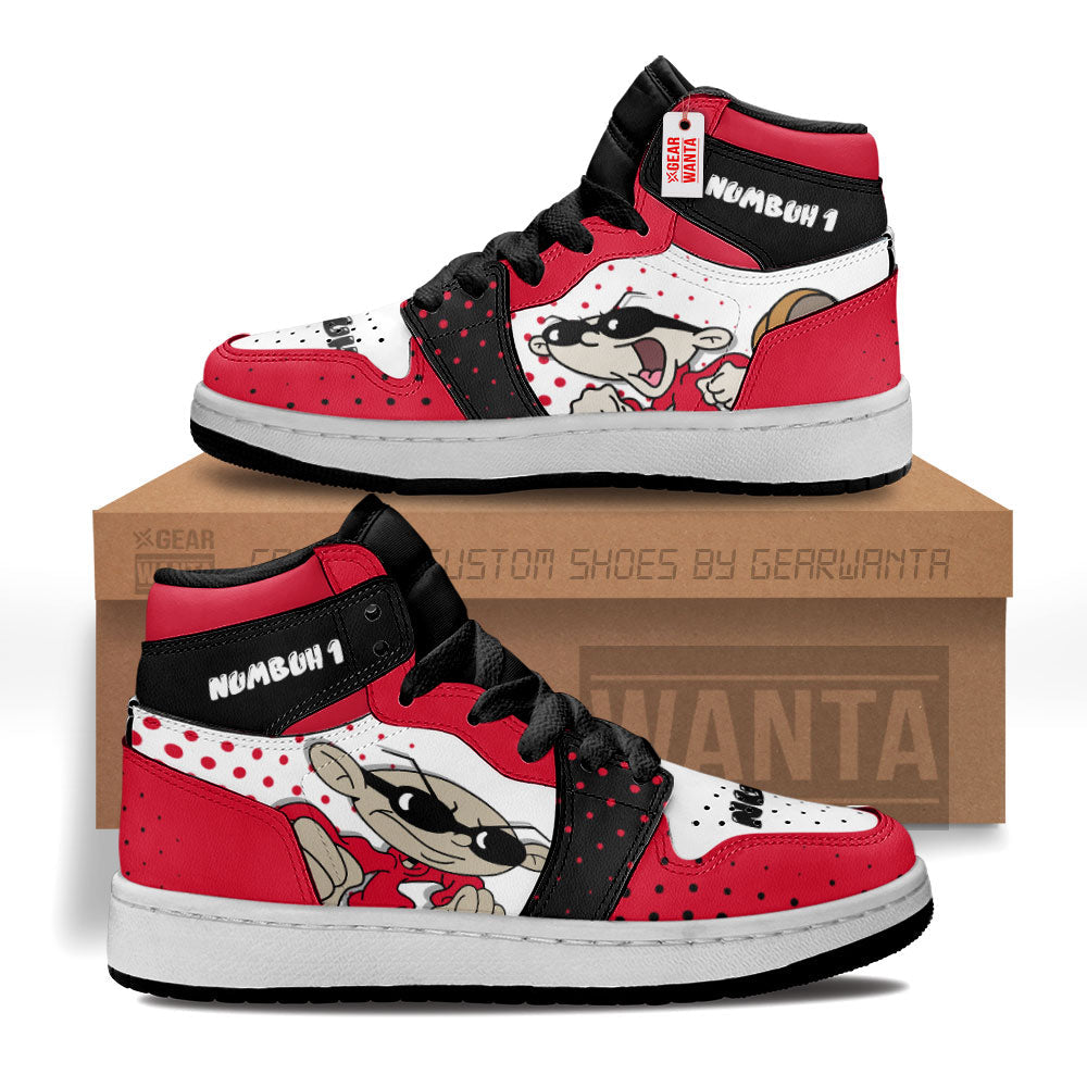Numbuh 1 Codename Kids Next Door Kid Sneakers Custom For Kids-Gear Wanta