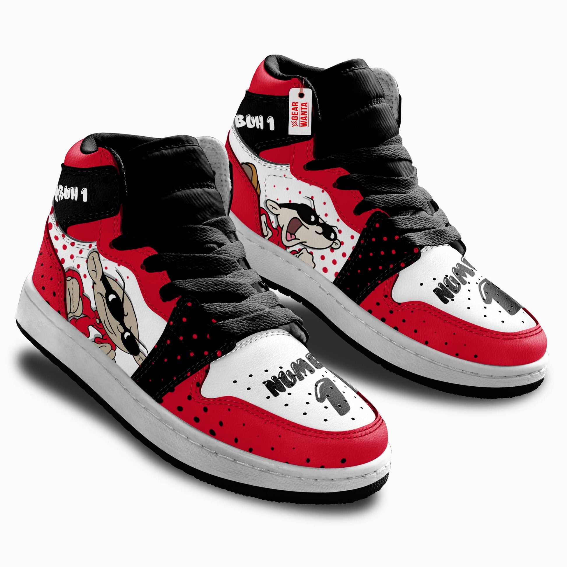 Numbuh 1 Codename Kids Next Door Kid Sneakers Custom For Kids-Gear Wanta