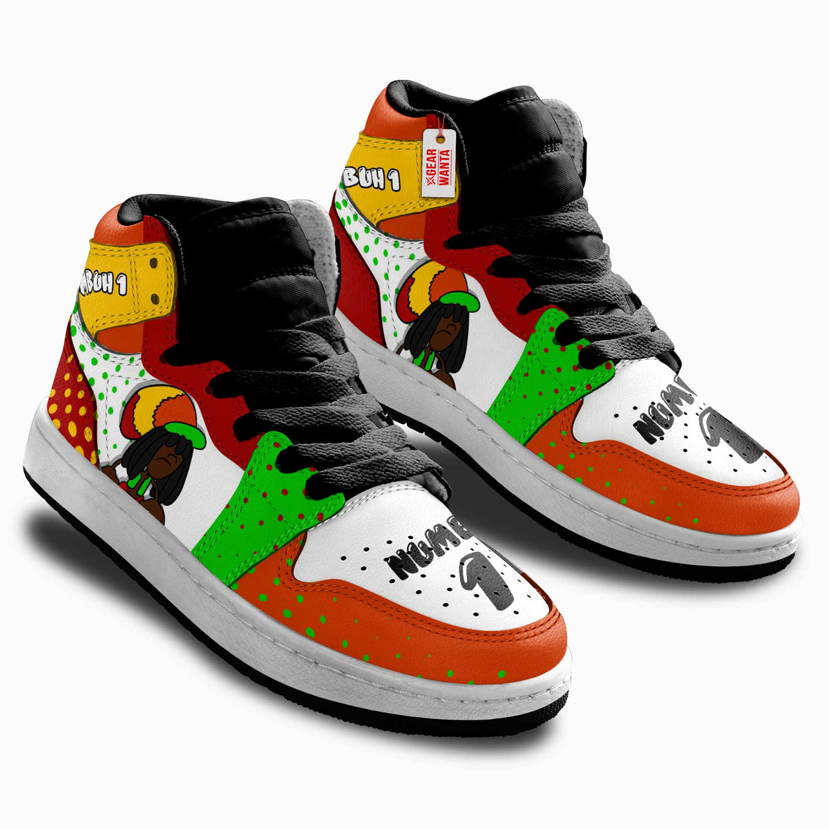 Numbuh 1-Love Codename Kids Next Door Kid Sneakers Custom For Kids-Gear Wanta
