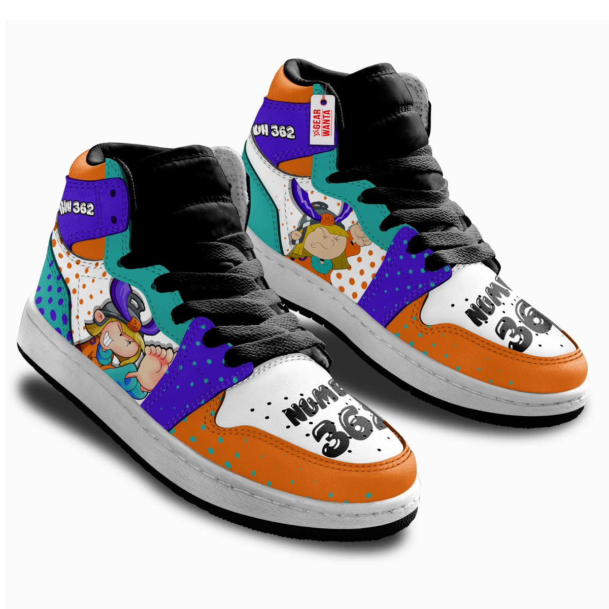 Numbuh 362 Codename Kids Next Door Kid Sneakers Custom For Kids-Gear Wanta