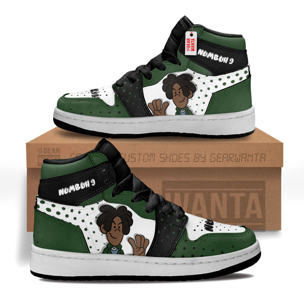 Numbuh 9 Codename Kids Next Door Kid Sneakers Custom For Kids-Gear Wanta
