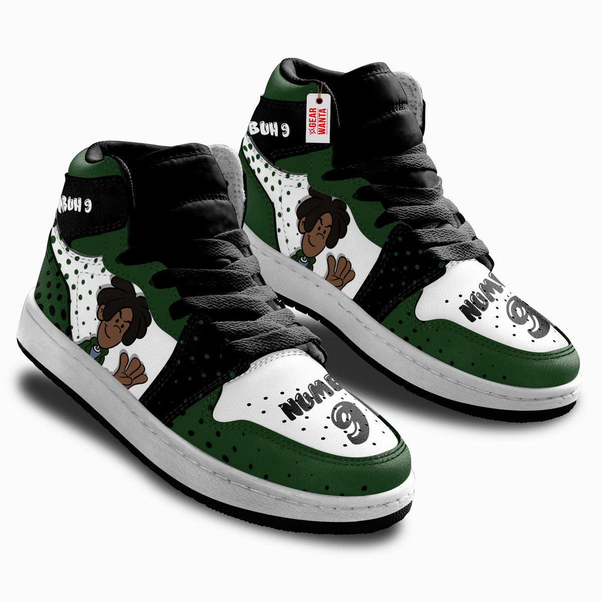 Numbuh 9 Codename Kids Next Door Kid Sneakers Custom For Kids-Gear Wanta