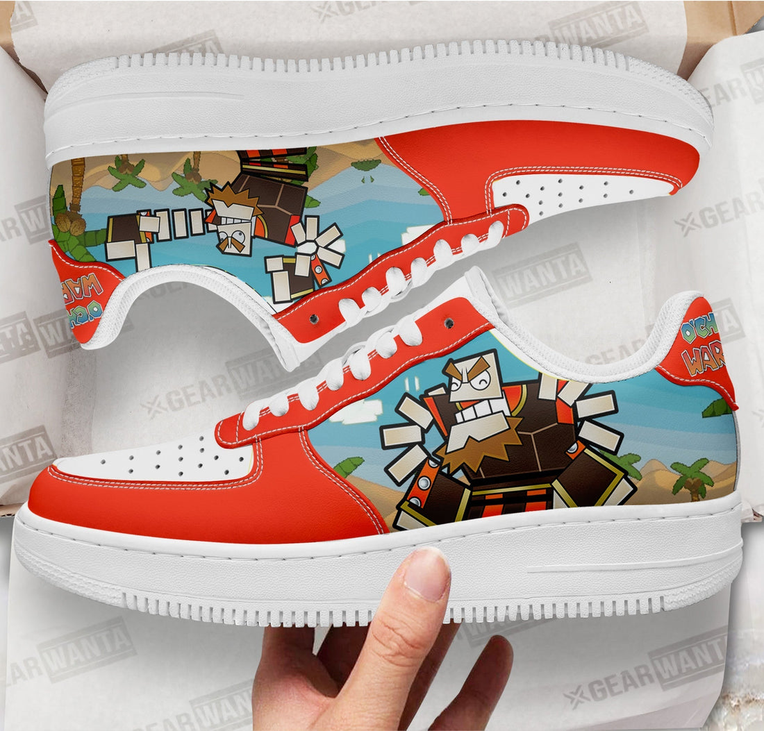 O'Chunks Air Sneakers Custom Super Paper Mario Shoes-Gear Wanta