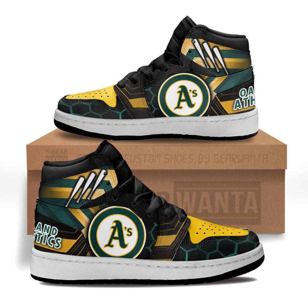 Oakland Athletics Kid Sneakers Custom-Gear Wanta