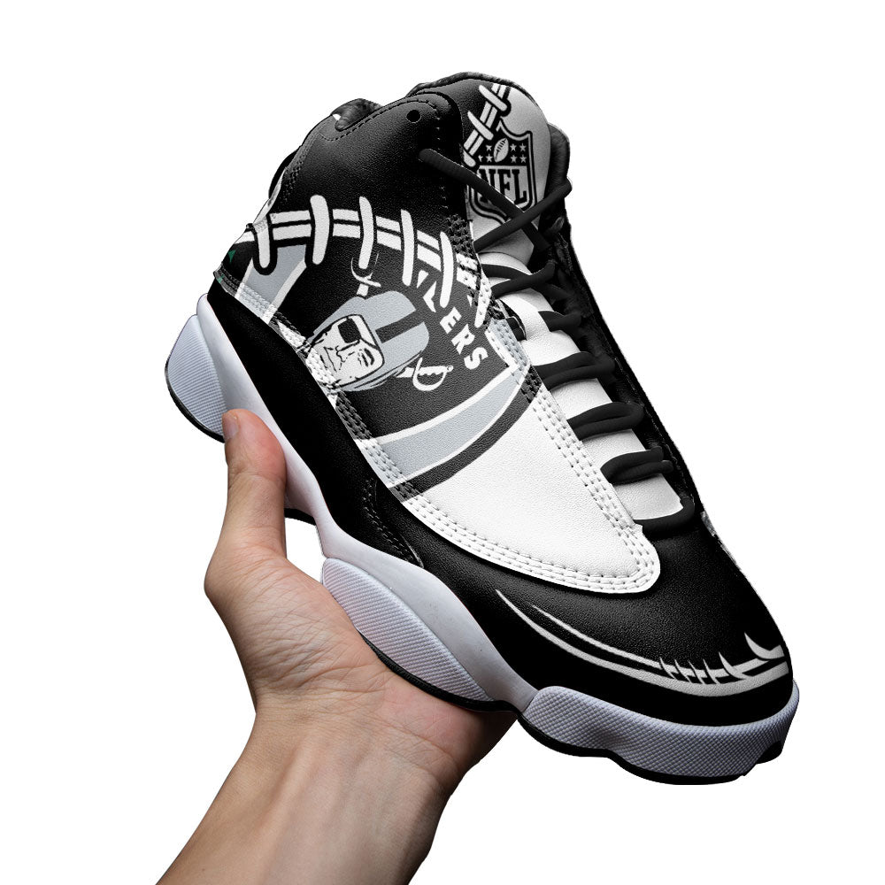 Oakland Raiders J13 Sneakers Custom Shoes-Gear Wanta