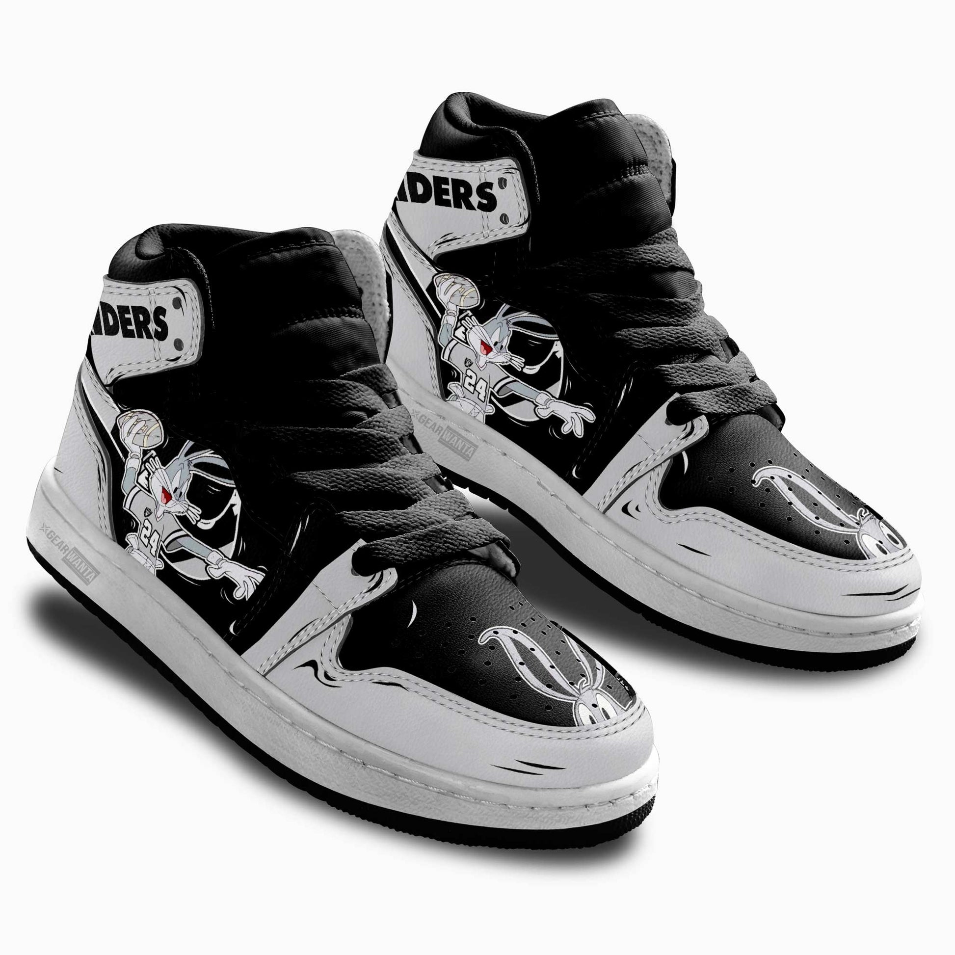 Oakland Raiders Kid Sneakers Custom-Gear Wanta