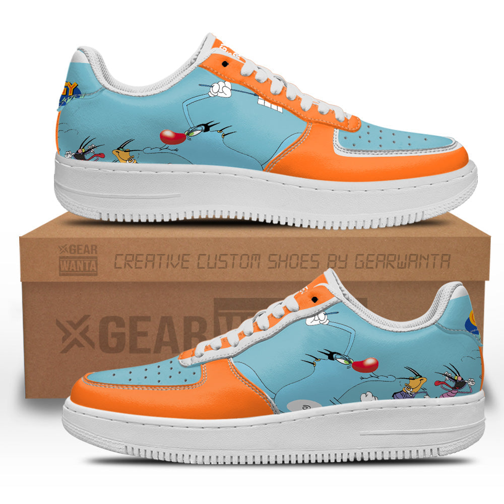 Oggy and the Cockroaches Air Sneakers Custom Cartoon Shoes-Gear Wanta