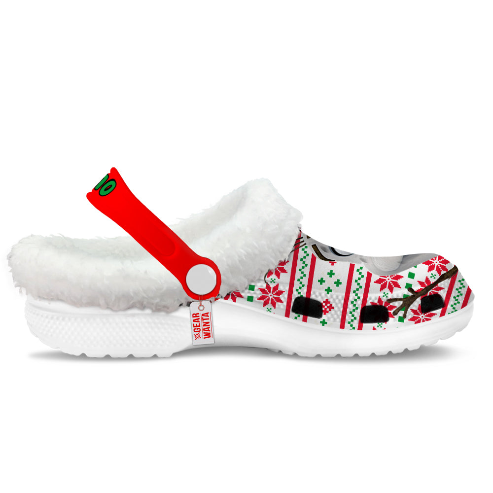 Olaf Fleece Clogs Shoes Christmas Custom For FansGearwanta.com- 1- Gearwanta.com