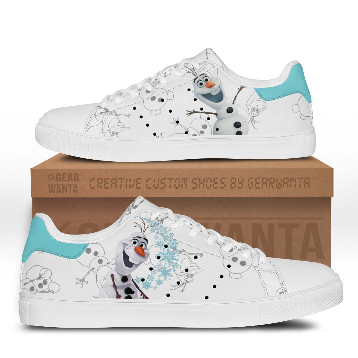 Olaf Stan Shoes Custom Frozen Cartoon Shoes-Gear Wanta