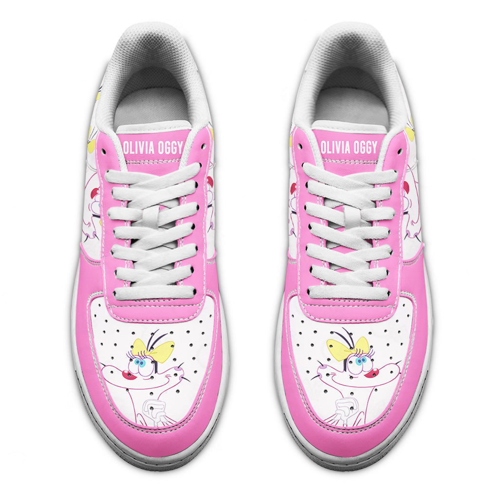 Olivia Oggy Air Sneakers Custom Oggy and the Cockroaches Cartoon Shoes-Gear Wanta