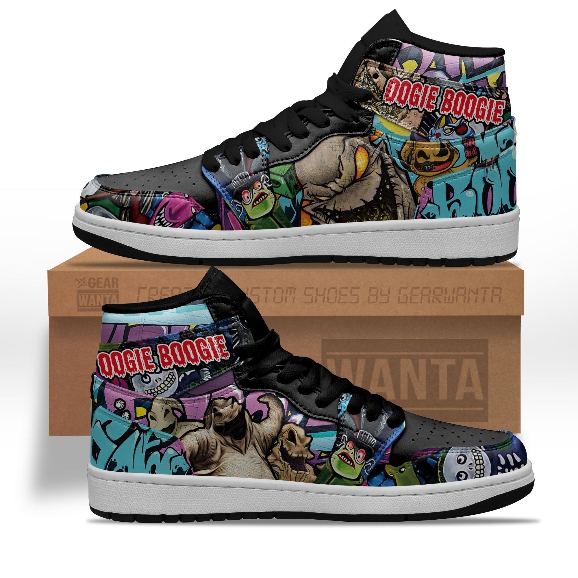 Oogie Boogie J1 Sneakers Custom Shoes For Fans-Gear Wanta