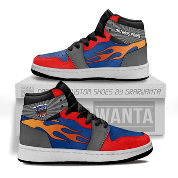 Optimus Prime Personalized Kid J1s Sneakers Uniform Collection - Gearwanta.com